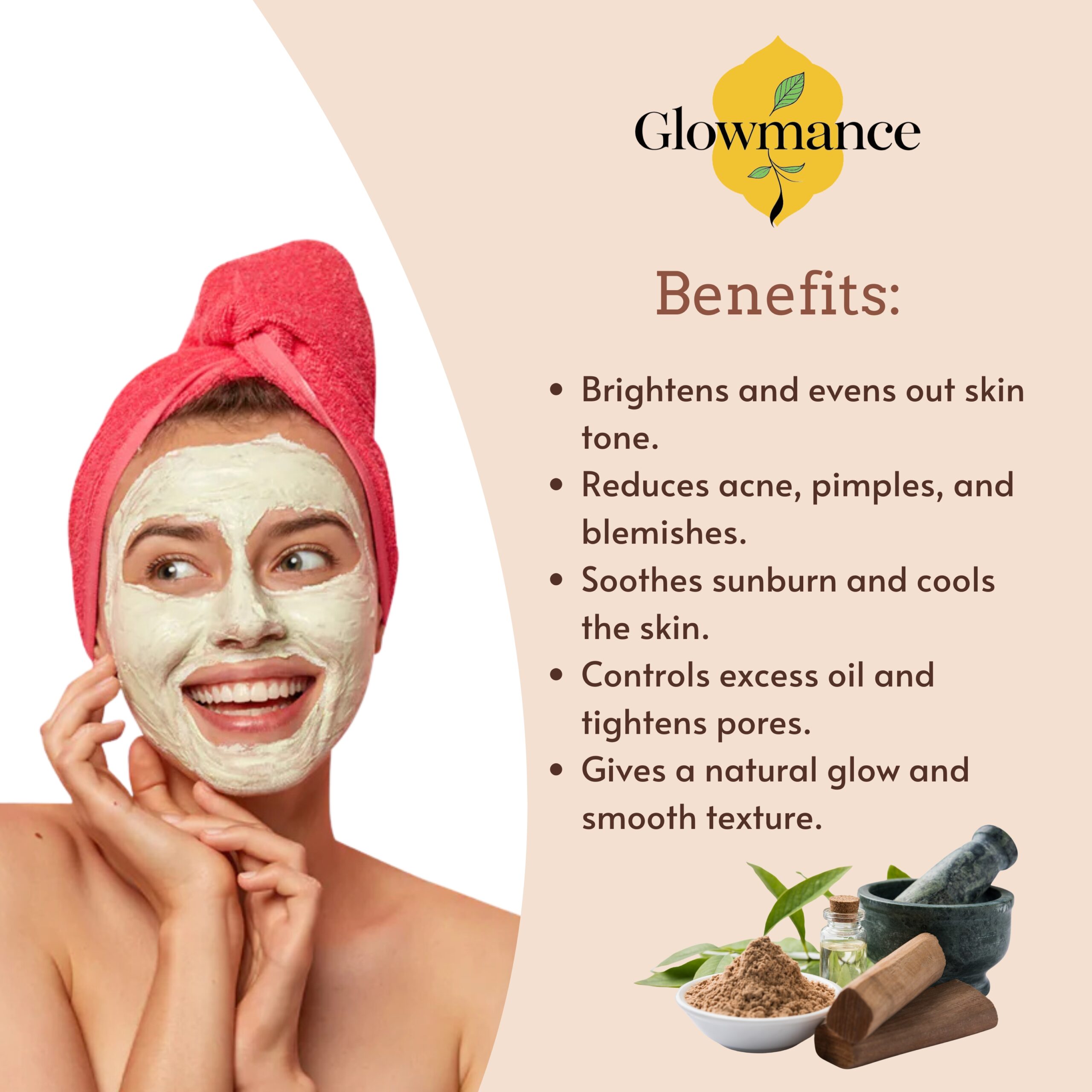 Chandan Face Pack Powder-100gm - Image 2