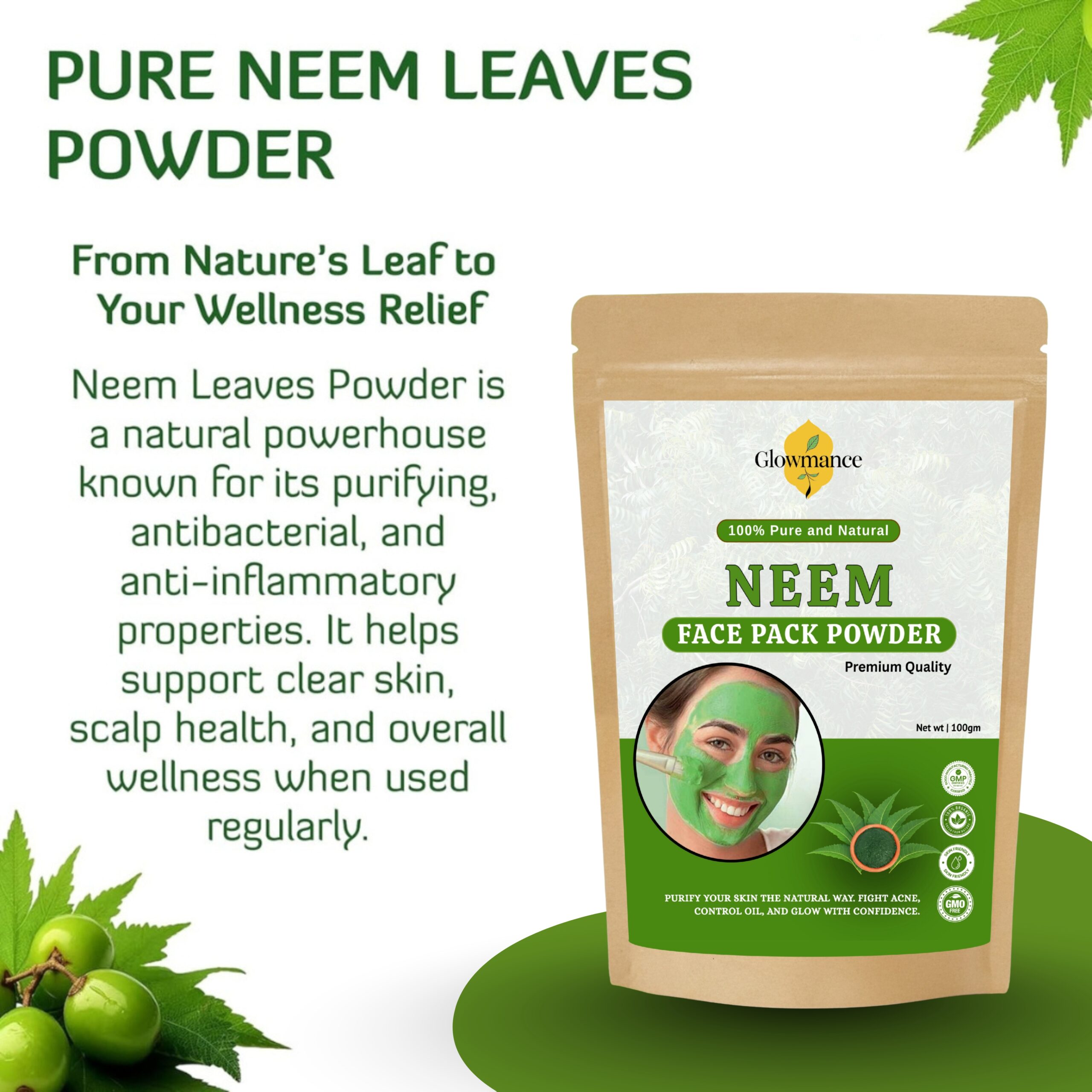 Neem Face Pack Powder – 100 gm - Image 4