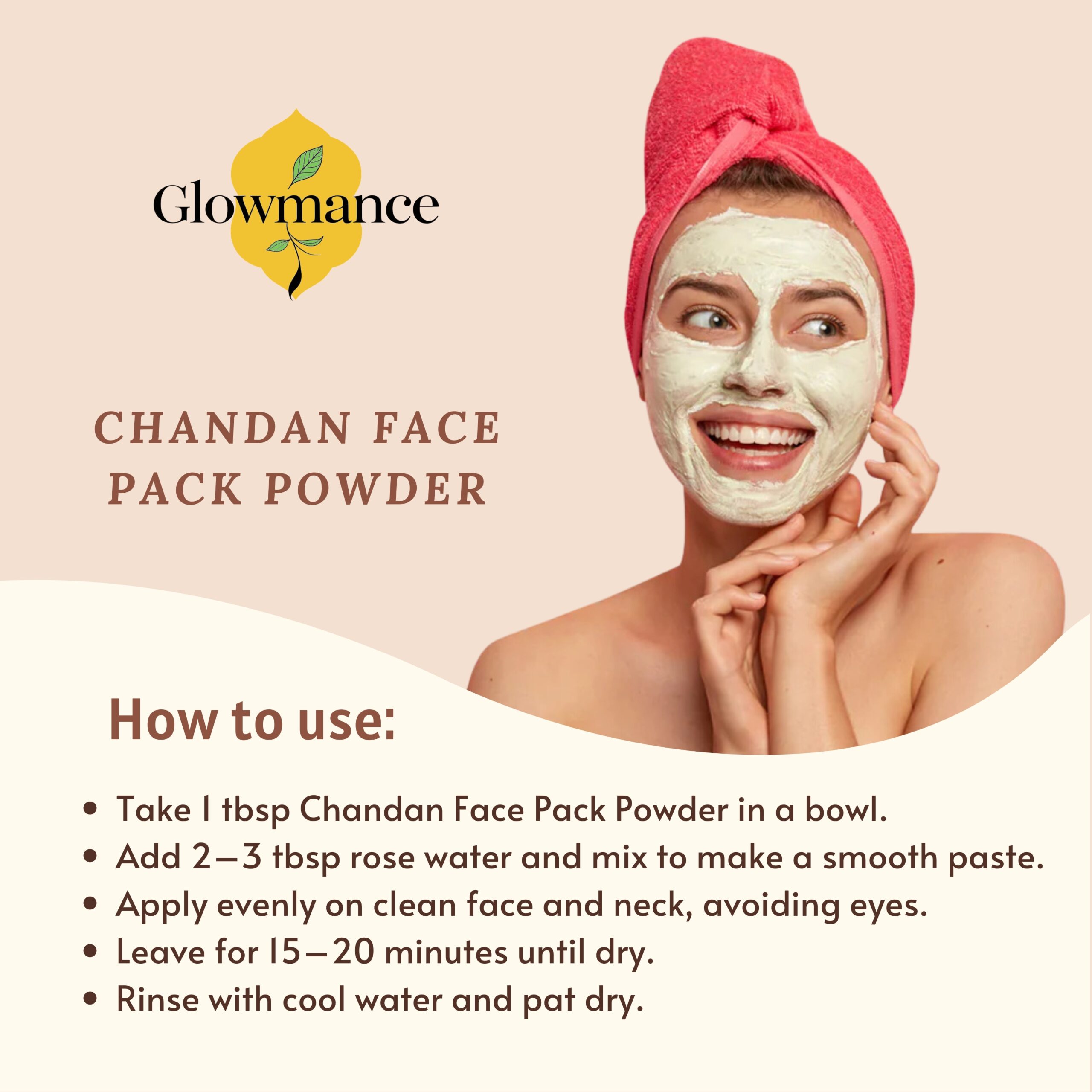Chandan Face Pack Powder-100gm - Image 3