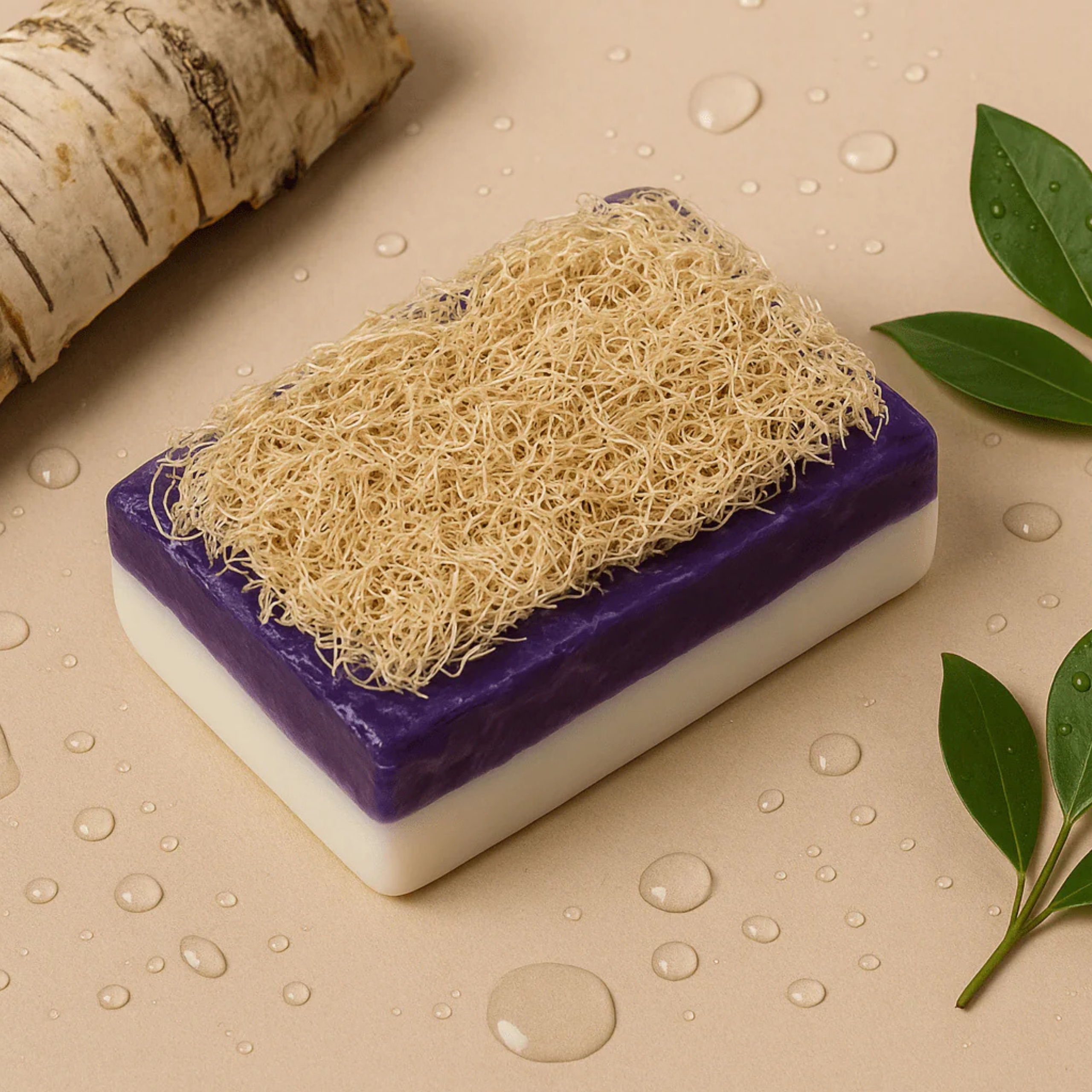 Glowmance Loofah Soap Bar-100gm - Image 2