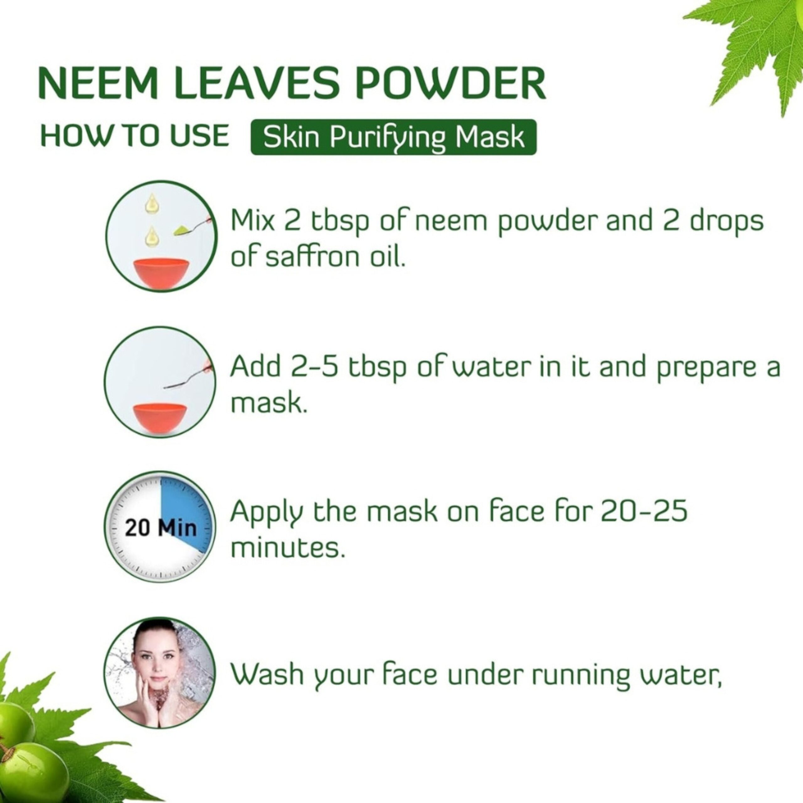 Neem Face Pack Powder – 100 gm - Image 5